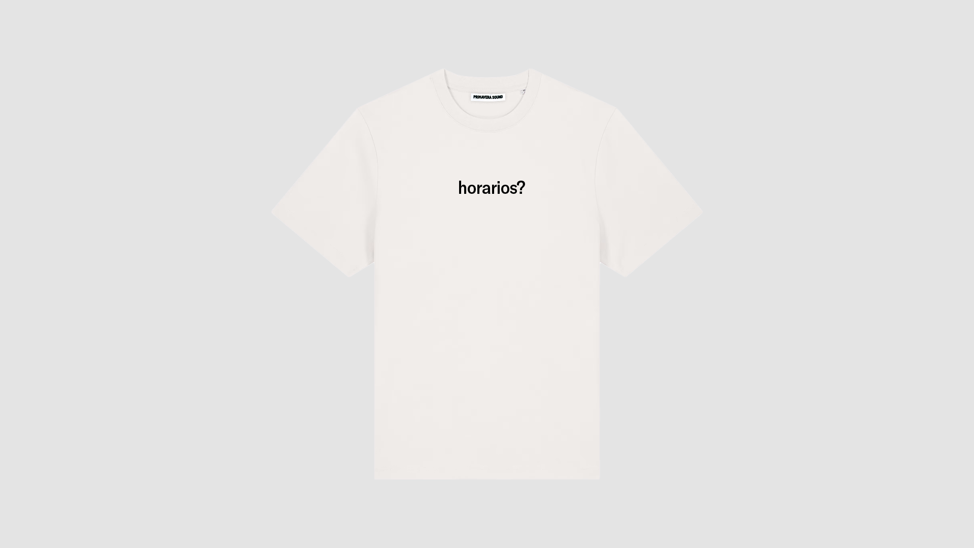 Camiseta "horarios?"